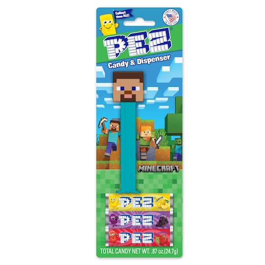 Assorted PEZ® Minecraft Candy & Dispenser, 1pc.